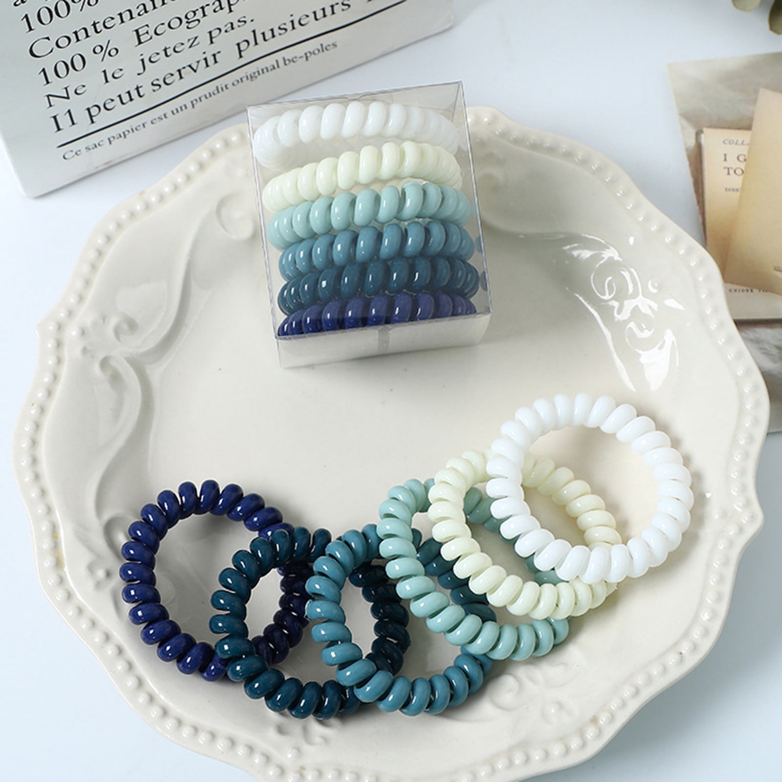 Élastiques à Cheveux Spiral Francesca's - Dorés - Neuf Avec Étiquettes