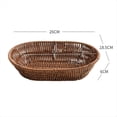 thumbnail image 3 of Cesta de Mimbre para Pan, Bandejas de Mesa para Servir Alimentos, Cesta de Almacenamiento Tejida A Mano para Frutas en el Hogar, Restaurante y Panadería A, 3 of 6