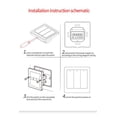 thumbnail image 3 of For Smart home Switch Push Button Wall Light Switch with Neutral wire, 3 of 9