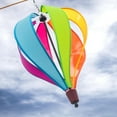 thumbnail image 4 of In the Breeze 0972 — Fiesta 6-Panel Fabric Hot Air Balloon — Colorful, Vibrant Hanging Outdoor Wind Spinner, 4 of 6