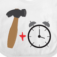 thumbnail image 4 of Inktastic Hammer Time Boys or Girls Baby Bib, 4 of 4
