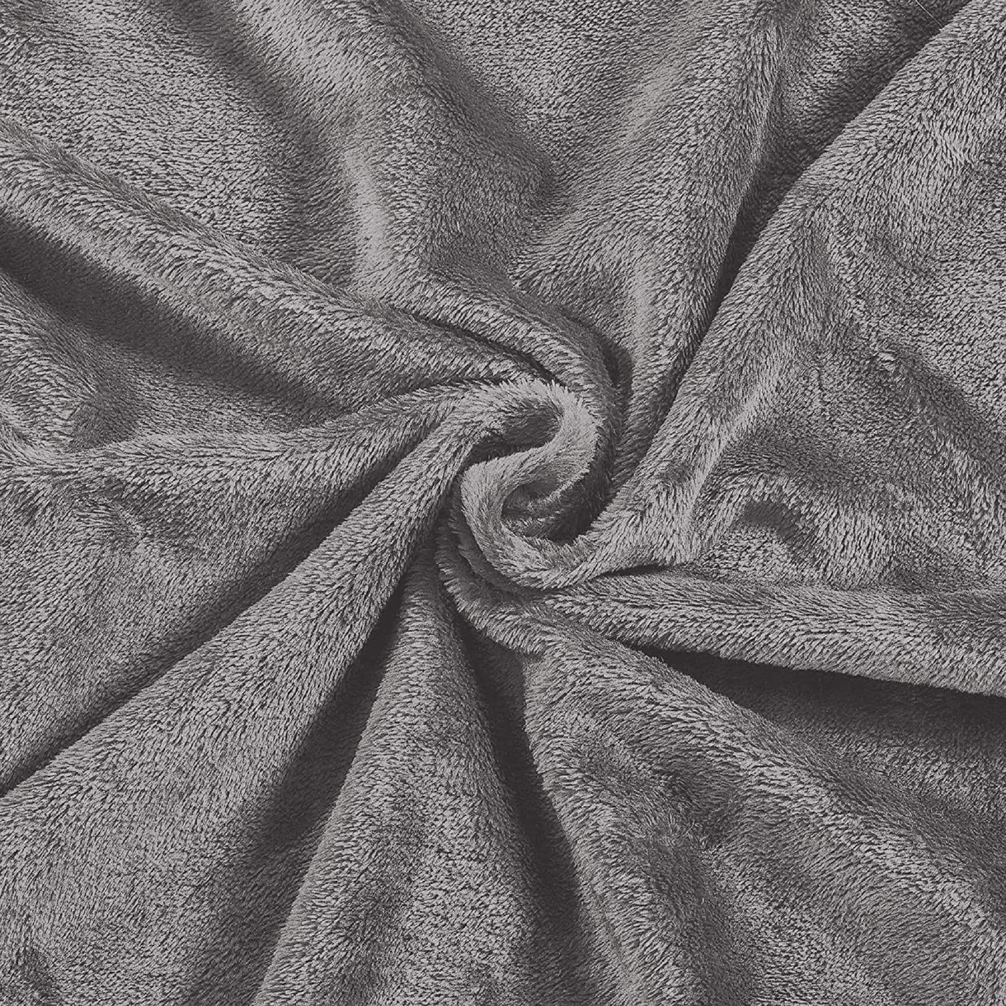 24 Pack of Bulk Wholesale Soft Cozy Plush 60”L x 50”W Lightweight Reversible Microfiber Sherpa Throw Blankets for Adults, Kids, Pets, Beds, Couches and Loveseats in Gray