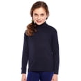 thumbnail image 2 of Leveret Solid Turtleneck 100% Cotton (6 Years, Navy), 2 of 3
