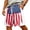 Hot Pink, variant on Men's 4th of July Shorts American Flag Patriotic Shorts with Pockets