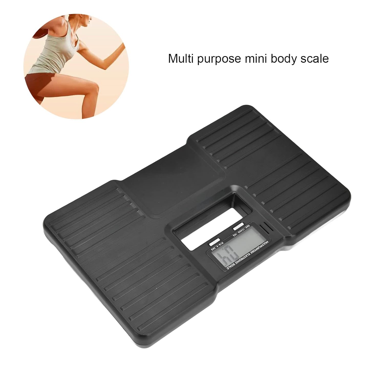 ABCISI Home Mini Digital Bathroom Weight Scale, Highly Accurate Body Weight Scale, Universal LCD Display Accurate Digital Scale for Families Men Women (Batteries Not Included)