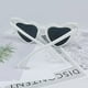 thumbnail image 3 of Gafas de sol con forma de corazón para mujer, modernas gafas de sol con forma de ojo de gato, estilo vintage, retro, bonitas y lindas, 3 of 5