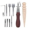 thumbnail image 3 of Shisuyan 1 Set Leather Crafting Tools Supplies Leather Starter Kit Leather Stitching Kit, 3 of 8