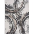 thumbnail image 2 of LUXE WEAVERS Lagos Collection 5070 Grey 5x7 Abstract Area Rug, 2 of 9