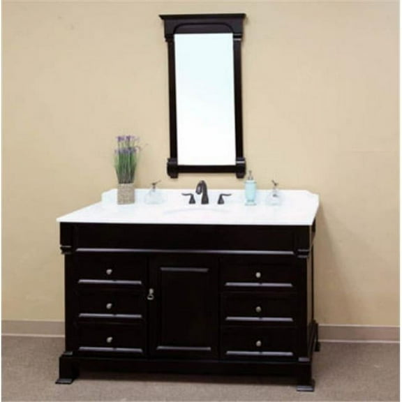 Bellaterra Home  Single Sink Vanity - Espresso - 60 Inches