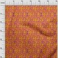 thumbnail image 2 of oneOone Cotton Cambric Orange Fabric Batik Fabric For Sewing Printed Craft Fabric By The Yard 56 Inch Wide, 2 of 4