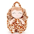 thumbnail image 7 of Gloveleya Toddler Kids Doll for Girls Soft Curly Hair Dolls Pocket Wild Animal Series Giraffe Dress 9", 7 of 7
