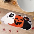 thumbnail image 4 of Fall Pumpkin Rug Bath Mat Halloween Plush Pumpkin Shape Bathroom Rug Thanksgiving Non Slip Washable Water Absorbent Floor Doormat for Home Hotel Decor, 4 of 5
