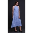 thumbnail image 4 of Bimba Robe Décontractée Teinture sur Nœuds Longue Dos Nu à Col Halter pour Femmes Imprimée Robe de Plage-Moyenne, 4 of 6