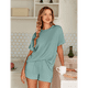 thumbnail image 5 of Pijama de Corta para Mujer, Color Azul , Talla XL, 5 of 8