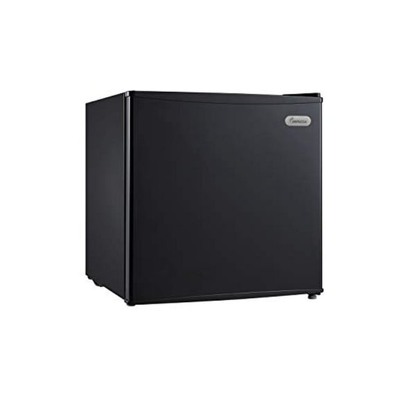 IMPECCA Upright Freezer 1.1 Cubic Feet Energy Star with Reversible Door, Removable Shelves and Adjustable Thermostat - Black