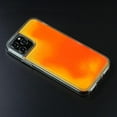 thumbnail image 2 of HAHDAXIA Liquid Fluorescent Case for iPhone X / XS,Luxury Fun Glow in The Darkness Quicksand Clear Hard PC + Soft TPU Bumper Luminous Shockproof Protector (Orange, iPhone X / XS), 2 of 7