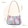 thumbnail image 3 of FORMRS Womens Shoulder Bag with Chain Strap Clutch Purse Cute Tote Handbag, Watercolor Marble Pattern, 3 of 7