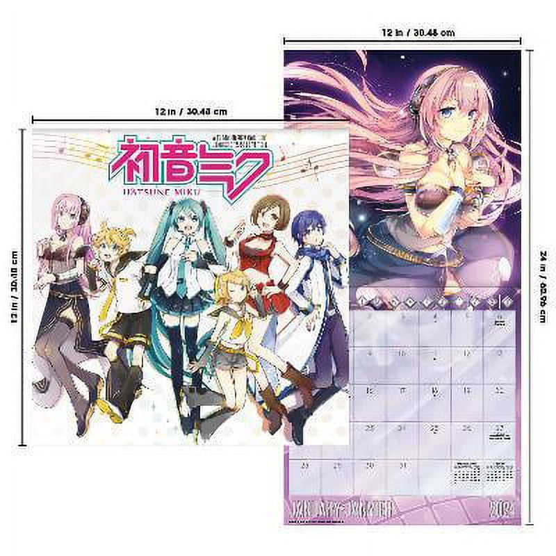 Trends International 2024 Hatsune Miku Wall Calendar
