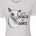 thumbnail image 4 of Inktastic Easily Distracted by Goats Cute Goat Women's T-Shirt, 4 of 5