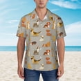 thumbnail image 4 of Daiia Cute Dog Hawaiian Shirt for Men Gentle Cotton Regular Short Sleeve Casual-X-Large, 4 of 9