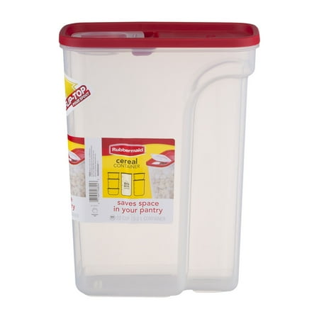 Rubbermaid 22 Cup Flip Top Cereal Storage Container, Red