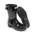 thumbnail image 3 of Hunter Women's Original Short Back Adjustable Gloss Rain Boots, Black,6 M US, 3 of 7