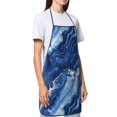 thumbnail image 5 of Anti-Fouling Belt Pocket Elasticated Apron - Non-Slippery Non-Fading Non-Shrinking Non-Crinkly Water-Repellent Royalblue Marble_2, 5 of 8