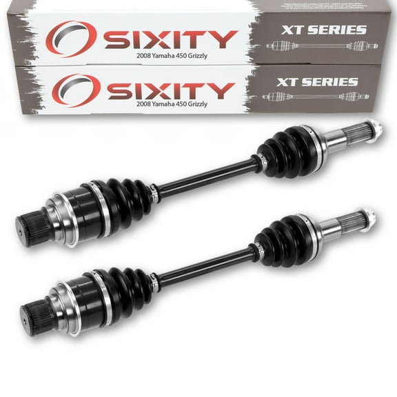 2 pc Sixity XT Rear Left Right Axle compatible with Yamaha Grizzly 450 2008 - YFM45FGXGR FGXL FGXR FGHX FGX FGSPX 4X4
