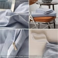 thumbnail image 3 of 100% Cotton Duvet Cover Light Blue 3 Piece Set | Ultra Soft And Easy Care Bedding Set Organic Boho Bedding Twin, 3 of 4