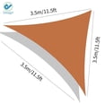 thumbnail image 5 of Deago 12' x 12' x 12' Waterproof Sun Shade Sail UV Block Canopy Cover for Outdoor Patio Garden Beach Sand Triangle, 5 of 7