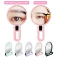 thumbnail image 1 of Magnifying Makeup Mirror with Foldable Handle Portable 1x15x Stylish Compact Versatile Makeup Mirror, 1 of 8
