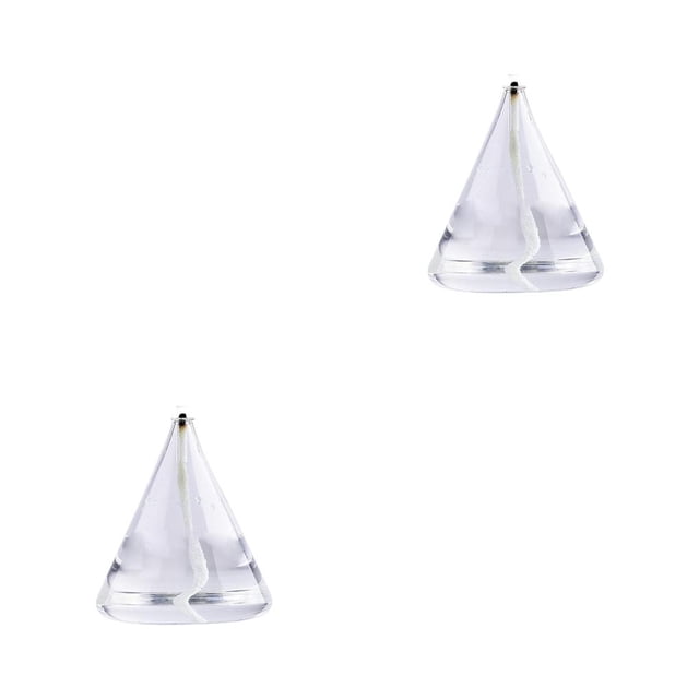 Yuarrent Lámpara de quema de aceite de vidrio soplado a mano Regalo de decoración del hogar Estrella de cinco puntas Type1