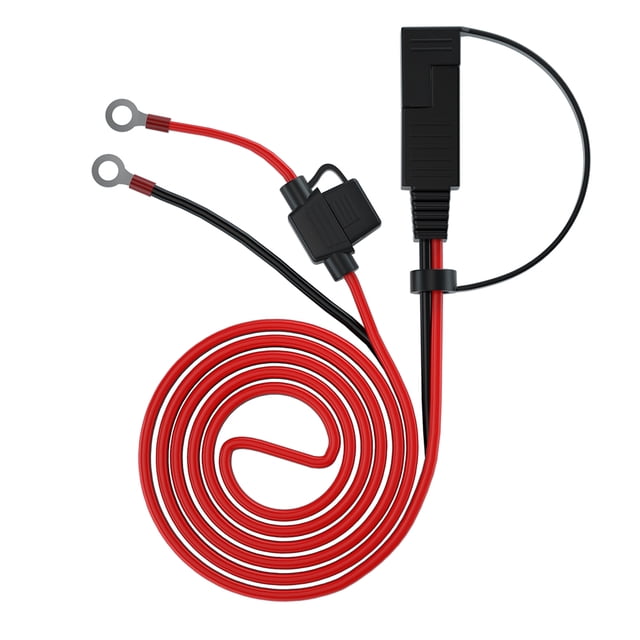 Speravity Batería de motocicleta SAE a cable de anillo 10A Conector de terminal resistente a la intemperie Tablet Cargador de extensión externo Vehículos, repuestos y accesorios Mis
