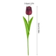 thumbnail image 3 of Hyknon Artificial Tulips Flowers, Faux Silk Flower Picks with Stems, Realistic Bendable DIY Floral Bundles, Real Touch Fade Resistan Bouquet Decor for Indoor Decor Table Centerpieces Wedding Home 13", 3 of 6