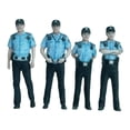 thumbnail image 4 of HILABEE 4 Pieces Mini Community Police Officer Figure Resin People in Uniform Figure 28mm, 4 of 9