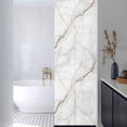 thumbnail image 3 of Marble Window Privacy Film, Grey Golden Crack Minimalistic Abstract Static Cling UV Sun Blocking Heat Control Window Tint Day and Night, Non-Adhesive One Way Windows Privacy Cover 17.7''x78.7'', 3 of 7