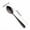 Black, variant on LIORAGLJ Mini Stainless Steel Colored Spoons Cute Small Teaspoons And Stirring Spoons Dessert Spoons For Kids Portable Eating Utensils (Black)