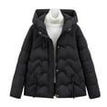 thumbnail image 2 of Black**Friday Chaoheng Plus Size Winter Coats for Women Women's Hooded Puffer Jacket,Basic Long Sleeve Quilted Winter Coat, 2 of 7