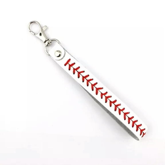 Genuine Leather Baseball Bracelets & Key Chains Fashion Snap Softball Bracelet