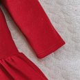 thumbnail image 5 of YWDJ Girls Retro Dress Christmas s Christmas Bow Dress Vintage Dress + Red Hat Set 7-12 Years Old Red 7Y, 5 of 6