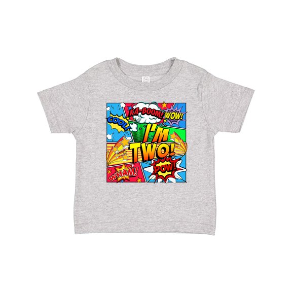 Inktastic I'm Two Comic Book Boys or Girls Baby T-Shirt