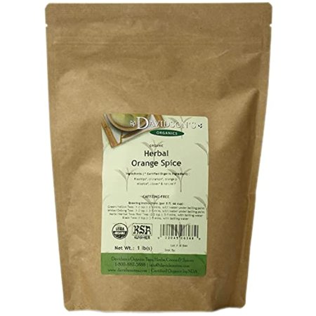 Davidsons Tea Bulk, Herbal Orange Spice, 1 Pound Bag