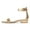 Champagne, variant on YDN Women Round Open Toe Ankle Strap Sandals Low Chunky Heels with Buckle Elegant Dressy Party Daily Shoes Size 6.5 Red