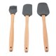 thumbnail image 2 of Juego de 3 uds de espátula con mango de madera, raspador de cepillo de aceite para utensilios de cocina NoStick, tostadores, utensilio de cocina, 2 of 8