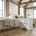 thumbnail image 2 of Contemporary White Nightstand with Clean Design and Sturdy Build, 2 of 5