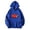 Blue, variant on Zipper Lips Graphic Hoodies for Women Fall Winter Long Sleeve Casual Oversized Hooded Sweatshirt Pullover with Pockets