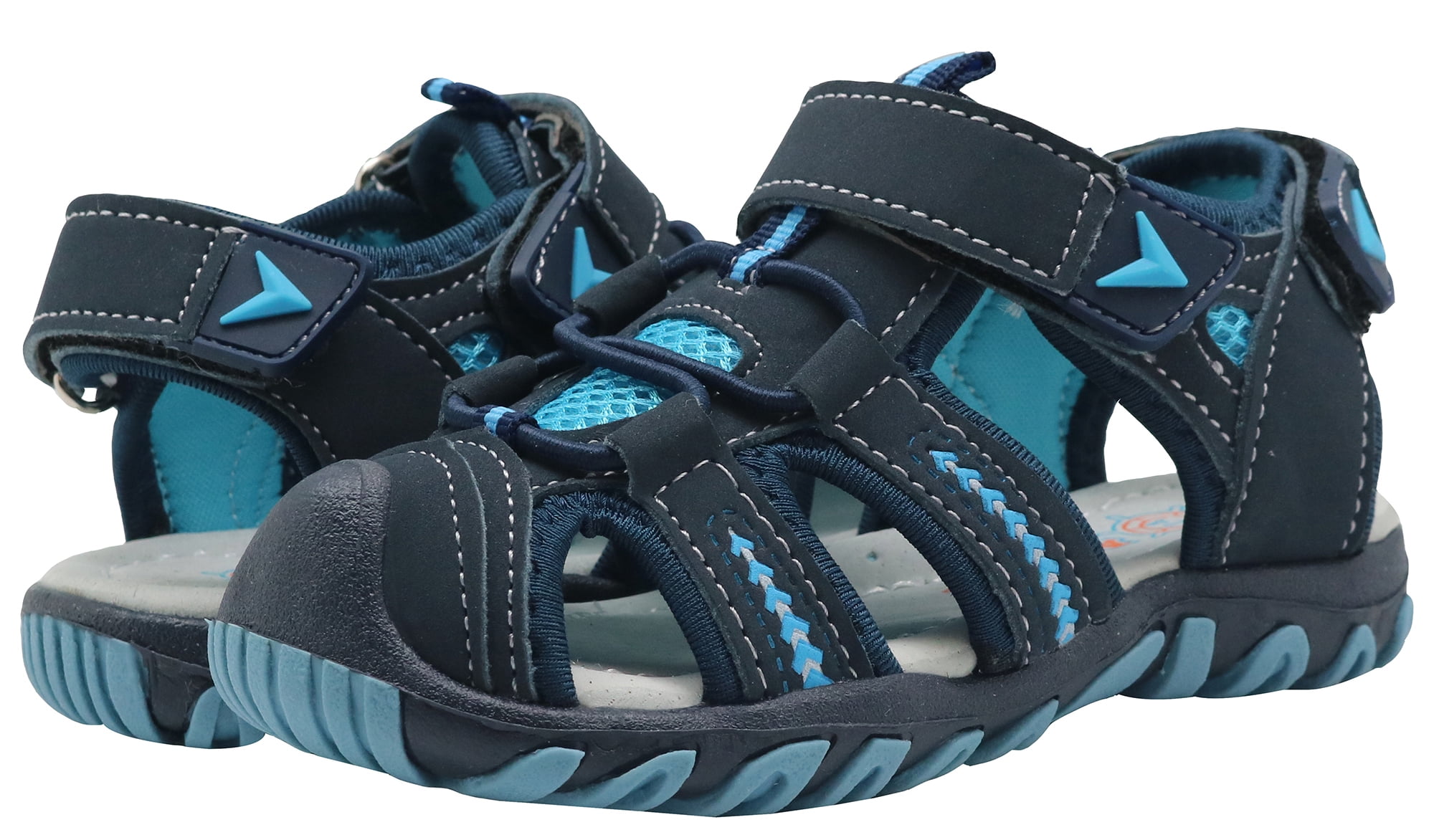 Apakowa Kid's Boy's Girl's Soft Sole Close Toe Sport Beach Sandals (Color : Blue, Size : 9 Toddler)