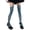 C, variant on Women Fishnets Mesh Thigh High Stockings Elegant Flower Lace Patterned Garter Belt Pantyhose Suspender Tights Leggings