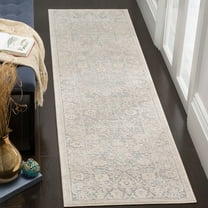 SAFAVIEH Reflection Lynna Traditional Runner Rug, Light Grey/Cream, 2'3" x 6'