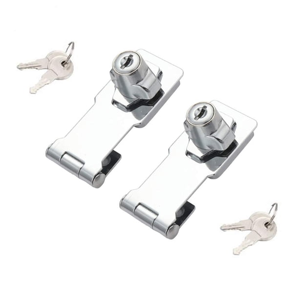2 Paquetes De Cerraduras De Cerrojo Con Llave Perilla Giratoria Cerrojo De Bloqueo Con Llave Para Puertas Pequeñas Gabinetes Y Más Cerradura De Cerrojo De Acero Inoxidable Cerradura De Seguridad Cerra